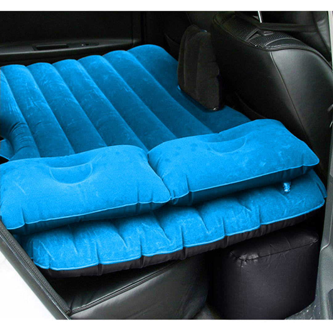 SOGA 2X Inflatable Car Mattress Portable Travel Camping Air Bed Rest Sleeping Bed Blue • LUZ-CarMatBlueX2