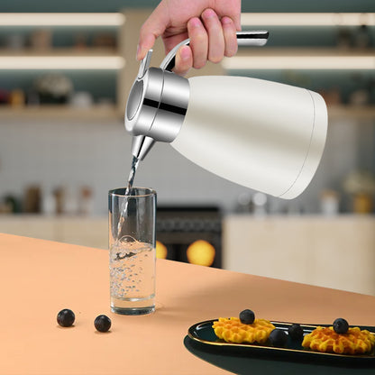 SOGA 2X 1.2L Stainless Steel Insulated Vacuum Flask Water Bottle White • LUZ-WaterJug12WHTX2