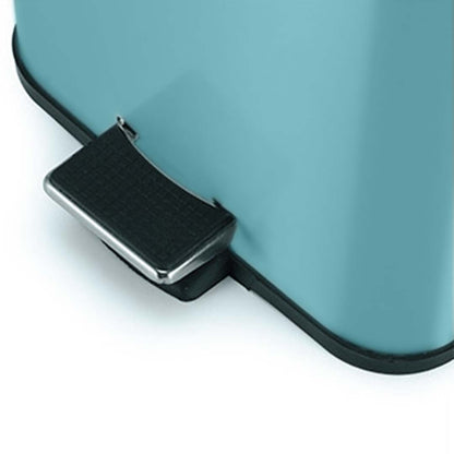 SOGA 4X 12L Foot Pedal Stainless Steel Rubbish Recycling Garbage Waste Trash Bin Square Blue • LUZ-RubbishBinSquare12LBlueX4