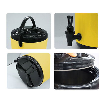 SOGA 18L Stainless Steel Insulated Milk Tea Barrel Hot and Cold Beverage Dispenser Container with Faucet Yellow • LUZ-VICDispenser18LYEL