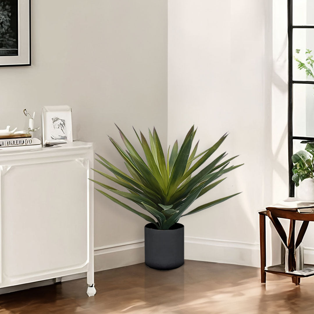 SOGA 2X 45cm Yucca Plant Giant Palm Lily Artificial Plant Tabletop Home Accent Decor • LUZ-APlantFHJM045X2