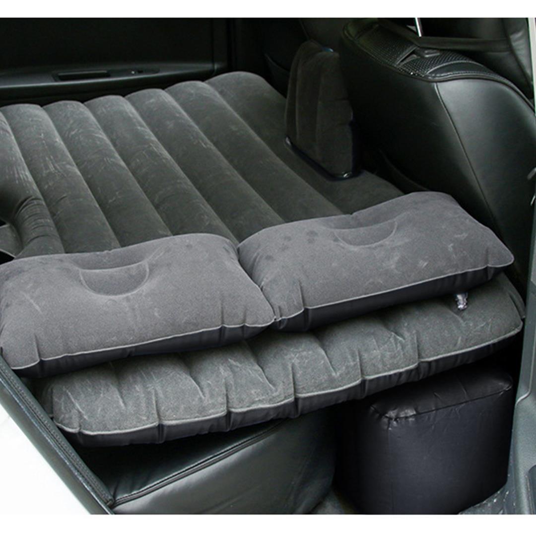 SOGA 2X Inflatable Car Mattress Portable Travel Camping Air Bed Rest Sleeping Bed Grey • LUZ-CarMatGreyX2