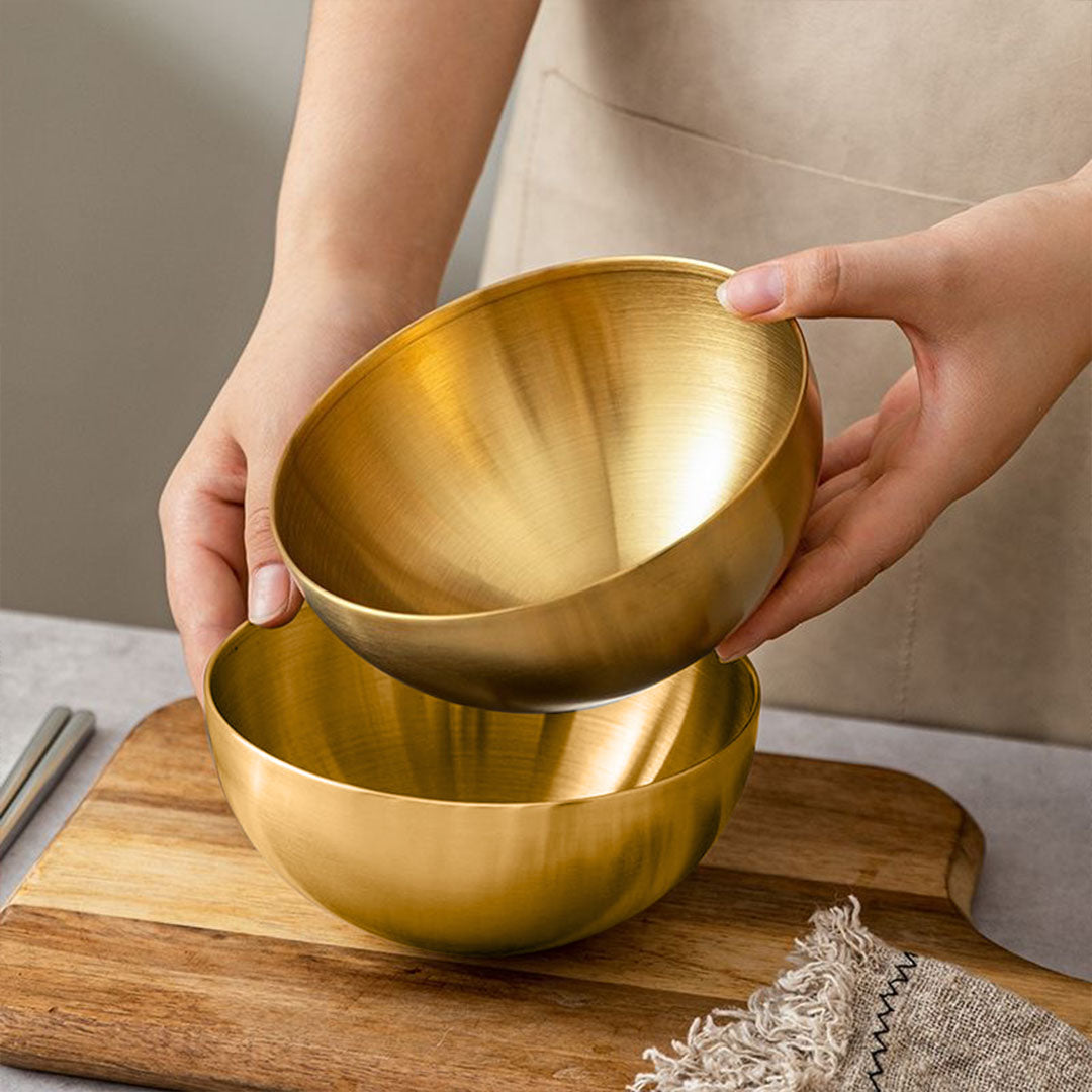 SOGA 15cm Gold Salad Bowl with Model 201 Elegant and Durable Kitchen Essential • LUZ-VICSoupPot41