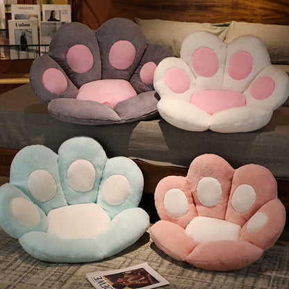 SOGA 70cm Mint Blue Paw Shape Cushion Warm Lazy Sofa Decorative Pillow Backseat Plush Mat Home Decor • LUZ-SCushion014