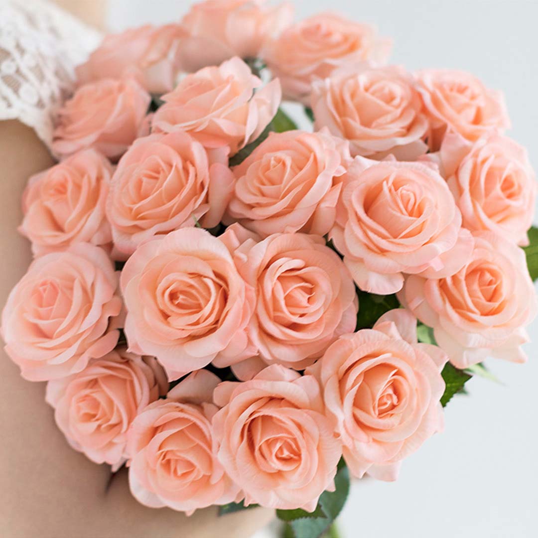 SOGA 5pcs Artificial Silk Flower Fake Rose Bouquet Table Decor Champion • LUZ-AFlowerRoseChampionX5