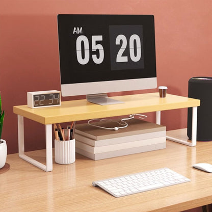 SOGA 2X 40cm Wood Computer Monitor Elevated Stand Desktop Support Station Rack • LUZ-Level003X2