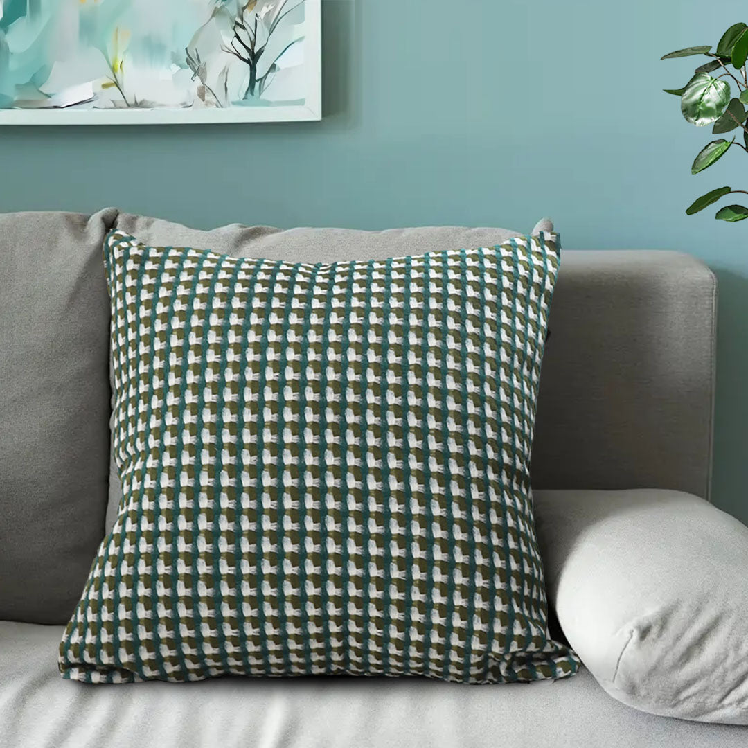 SOGA 45cm Subtle Green Foliage Pillow SquareThrow pillow • LUZ-FrenchCushion259