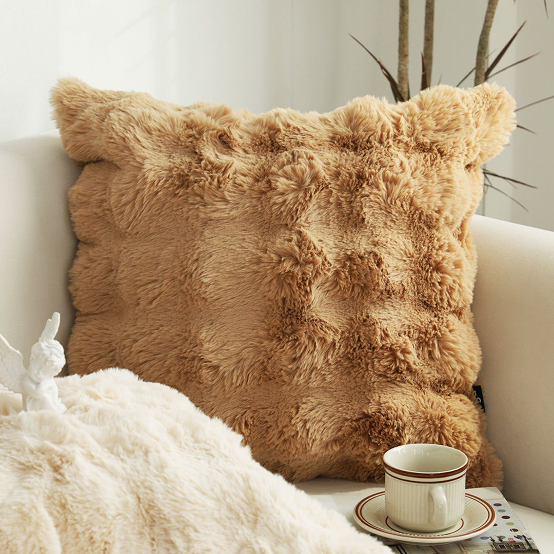 SOGA 2X 50cm Throw Pillow Coffee with Rabbit  Square Cushion for Living Room Home Decor • LUZ-FrenchCushion303X2