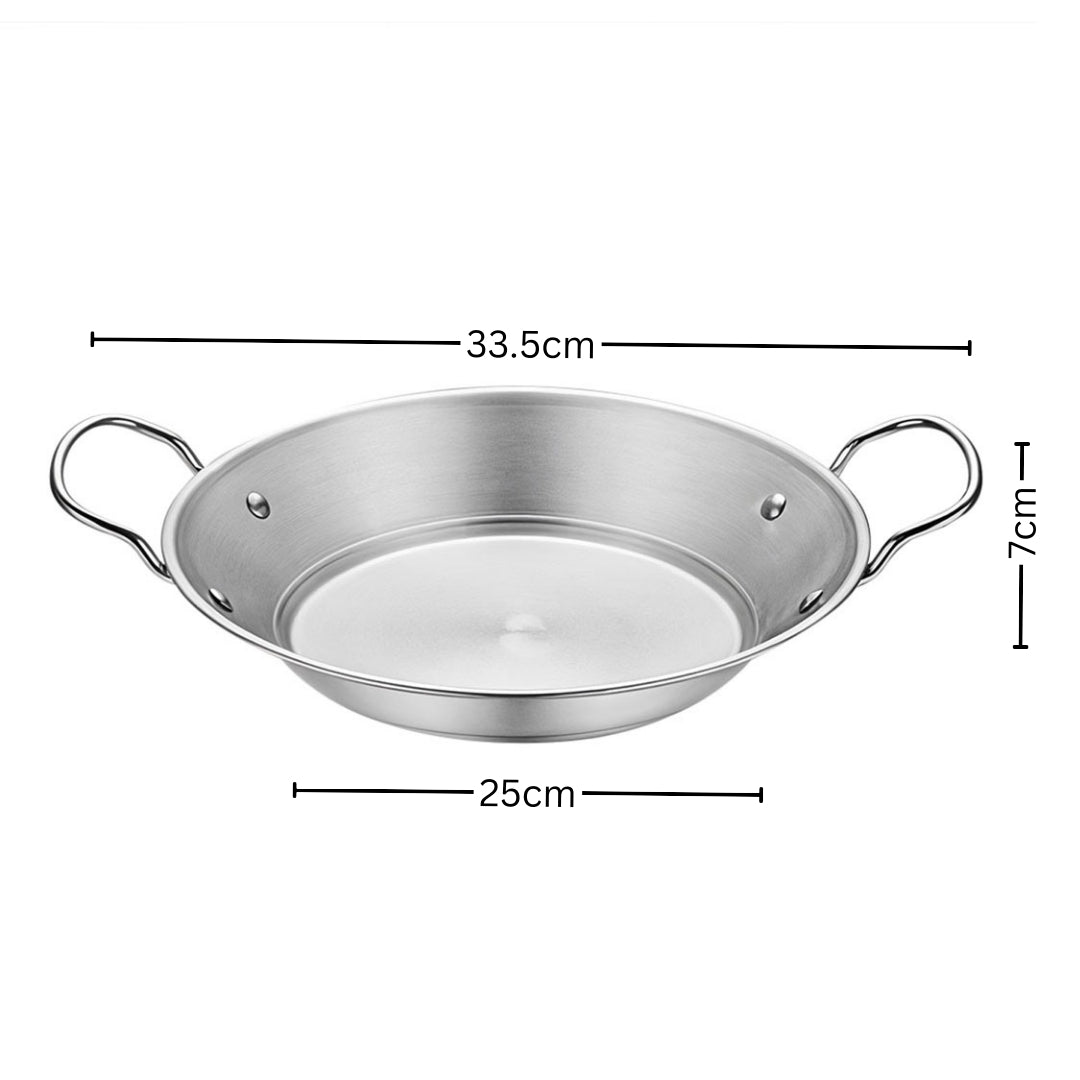 Soga 25cm Signature Dry Pot crafted with 201 Material in Silver Color and for Kitchen Essentials • LUZ-VICSoupPot20
