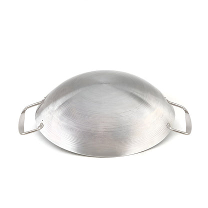 SOGA 3-Ply 42cm Stainless Steel Double Handle Wok Frying Fry Pan Skillet with Lid • LUZ-WokTRIFPG42