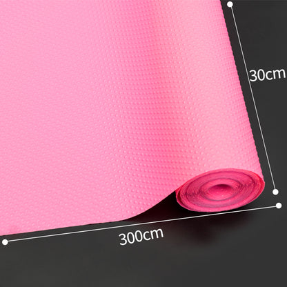 SOGA 2X 50x300cm Pink Kitchen Shelf Drawer Cabinet Multi Use Liner Non Slip Mat • LUZ-CabMat503PNKX2