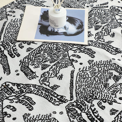 SOGA 1.8m Light Black Luxury Mottled Bed Vintage Scarf Runner Bedding Tail Pad Flag For Home Hotel Set of 3 • LUZ-BedFlagS83