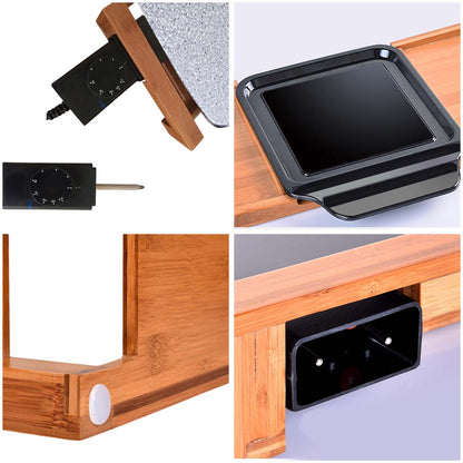 SOGA 2X Electric Ceramic BBQ Grill Non-stick Surface Hot Plate for Indoor & Outdoor Stone • LUZ-ElectricGrillPlateCeramicStoneX2