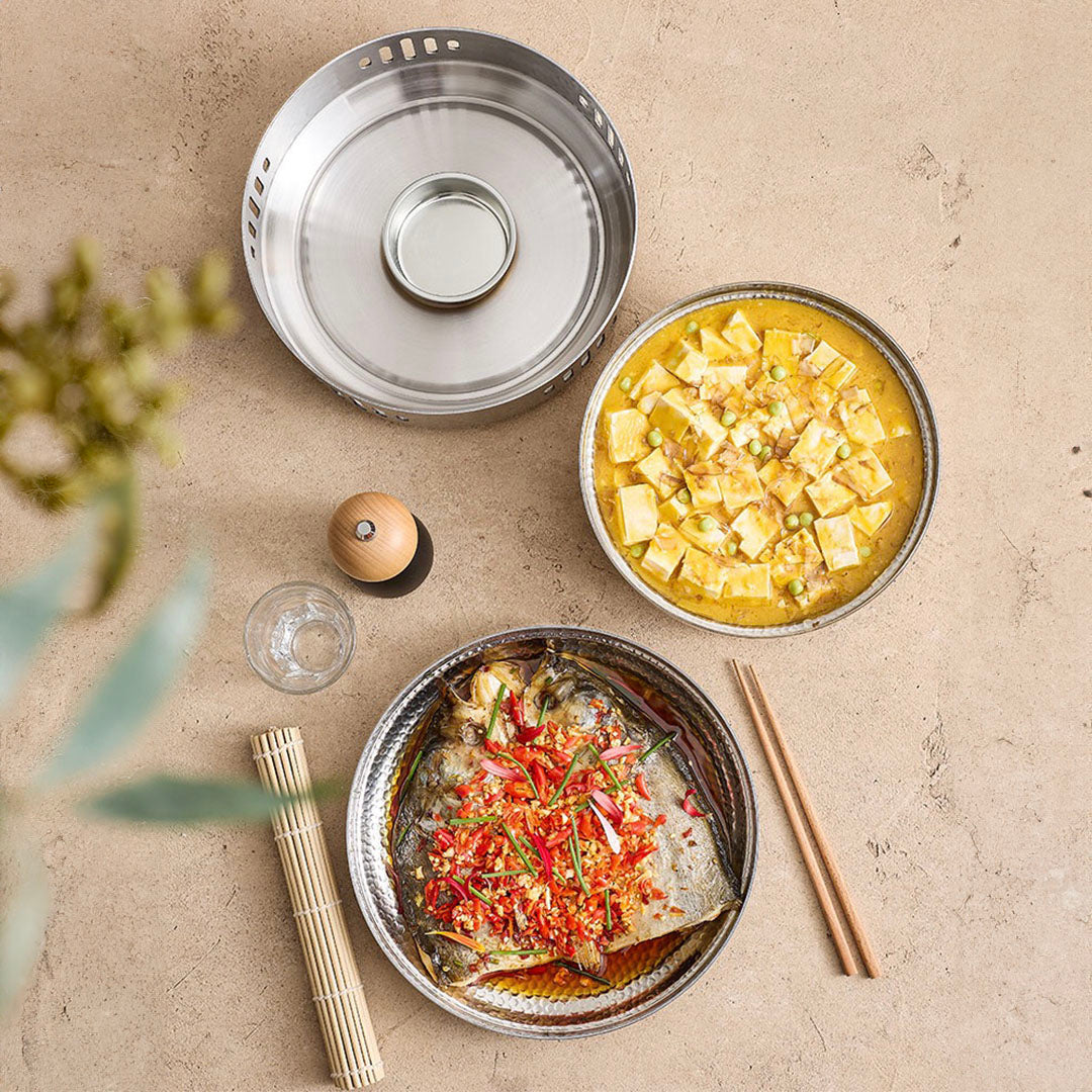 SOGA 28cm Dry Pot with Hammered Texture Natural Gold Color Kitchen Essential • LUZ-VICSoupPot36