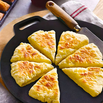 SOGA 40X33cm Cast Iron Induction Crepes Pan Baking Cookie Pancake Pizza Bakeware • LUZ-ZPai005