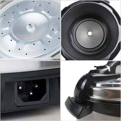 SOGA 2X Stainless Steel Electric Pressure Cooker 10L Nonstick 1600W • LUZ-ElectricPressureCooker10LX2