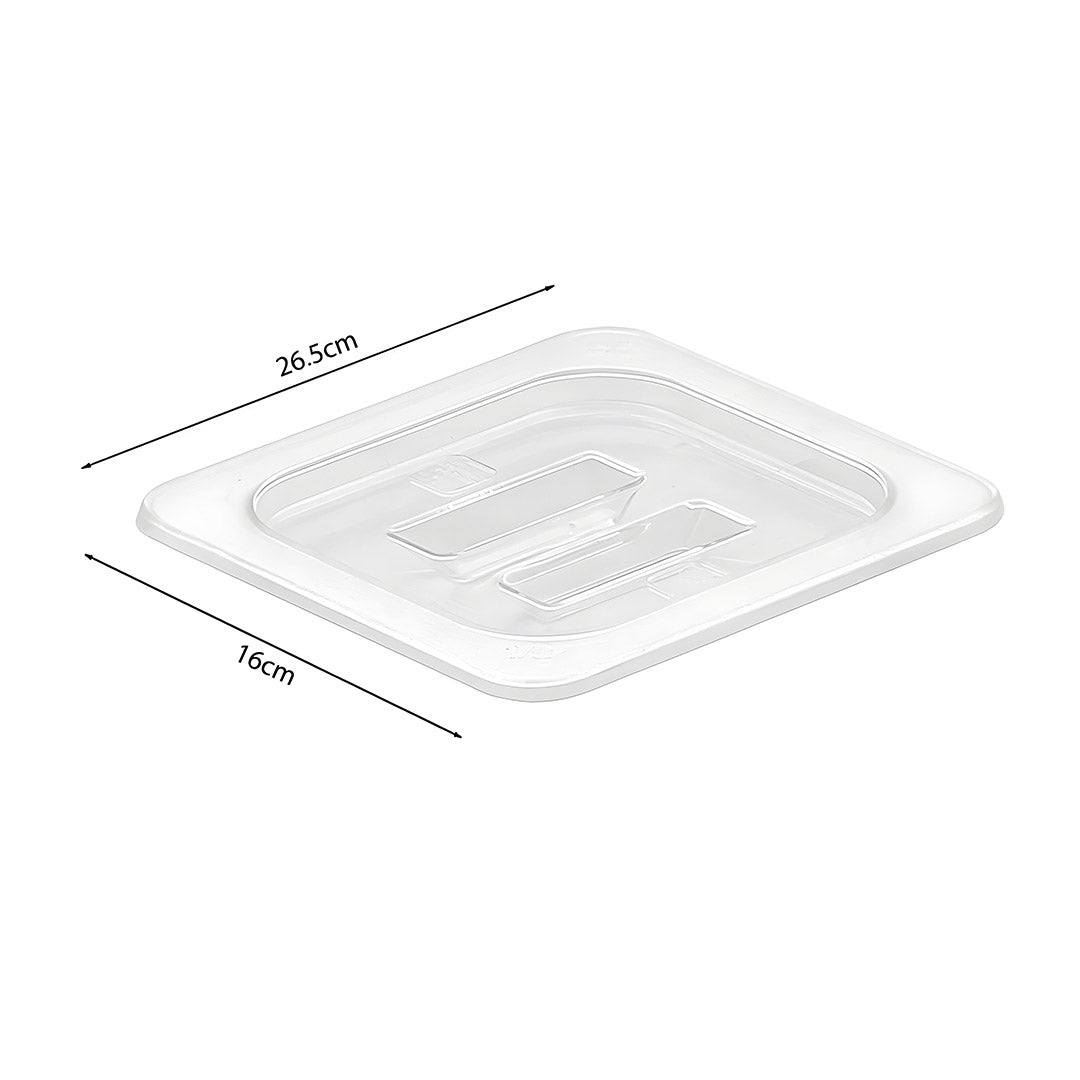 SOGA Clear Gastronorm 1/6 GN Lid Food Tray Top Cover Bundle of 4 • LUZ-VICLid16X4