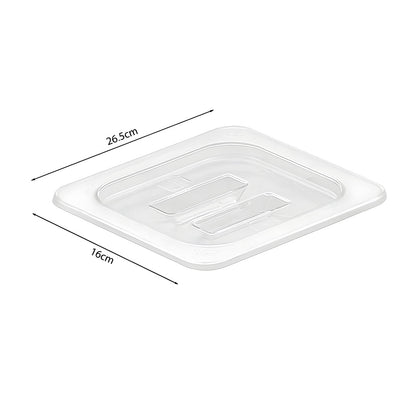 SOGA Clear Gastronorm 1/6 GN Lid Food Tray Top Cover Bundle of 4 • LUZ-VICLid16X4