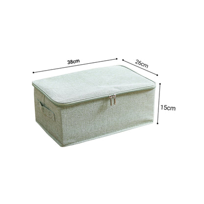 SOGA 2X Green Small Portable Double Zipper Storage Box Moisture Proof Clothes Basket Foldable Home Organiser • LUZ-SBox027X2