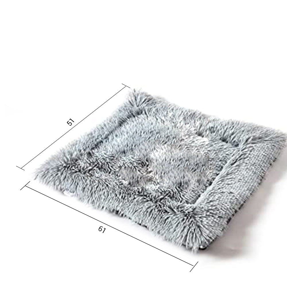 SOGA Black Dual-purpose Cushion Nest Cat Dog Bed Warm Plush Kennel Mat Pet Home Travel Essentials • LUZ-CarPetBag01