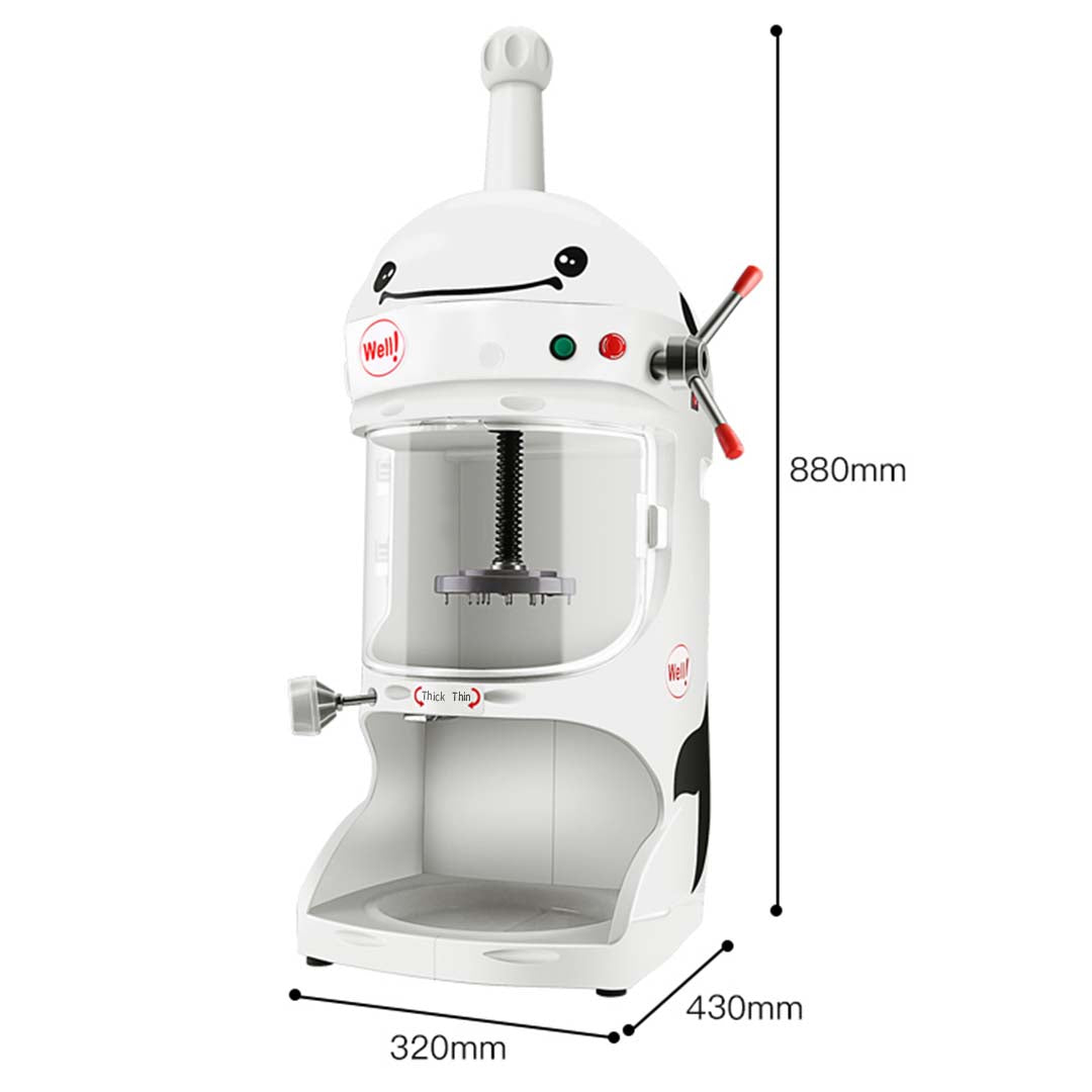 SOGA 350W Commercial Ice Shaver Crusher Machine Automatic Snow Cone Maker • LUZ-IceShaverBY118