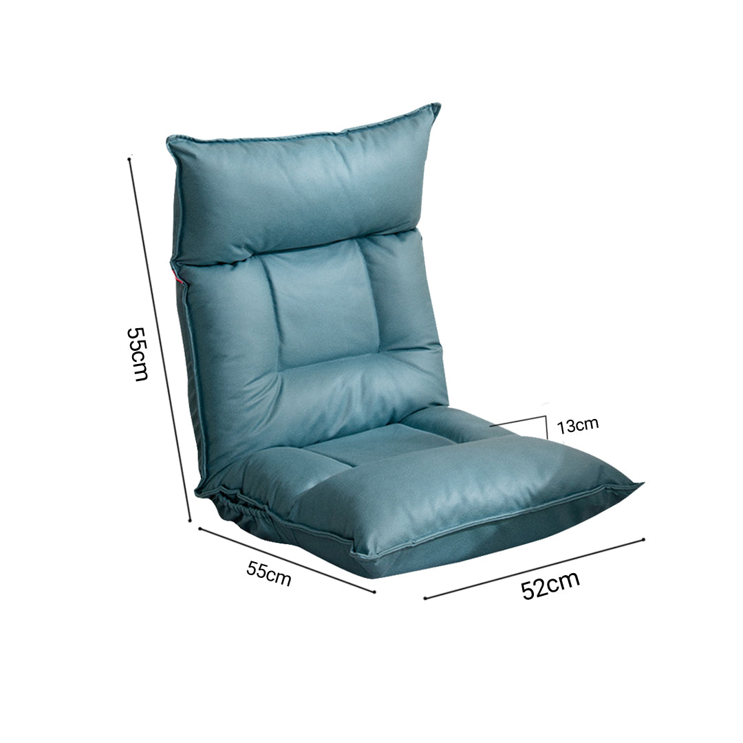 SOGA 4X Green Lounge Recliner Lazy Sofa Bed Tatami Cushion Collapsible Backrest Seat Home Office Decor • LUZ-LoungeC3811X4