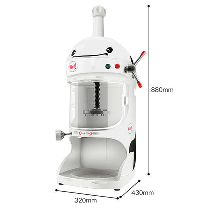 SOGA 2X 350W Commercial Ice Shaver Crusher Machine Automatic Snow Cone Maker • LUZ-IceShaverBY118X2