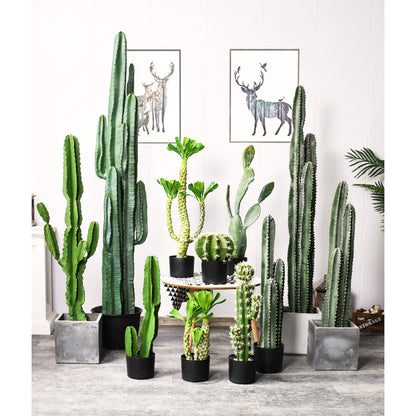 SOGA 120cm Green Artificial Indoor Cactus Tree Fake Plant Simulation Decorative 6 Heads • LUZ-APlantFH1206