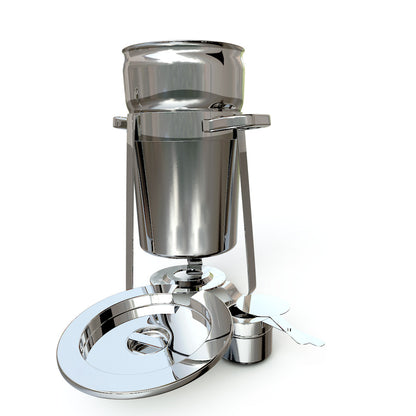 SOGA 2X 11L Round Stainless Steel Soup Warmer Marmite Chafer Full Size Catering Chafing Dish • LUZ-ChafingDish5616X2