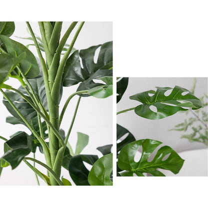 SOGA 2X 120cm Artificial Green Indoor Turtle Back Fake Decoration Tree Flower Pot Plant • LUZ-APlantFH1207X2