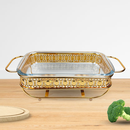 SOGA 1.5L Lace Dining Stove Cooking Appliance with Gold Color Kitchen Essential • LUZ-ChafingDish6V15