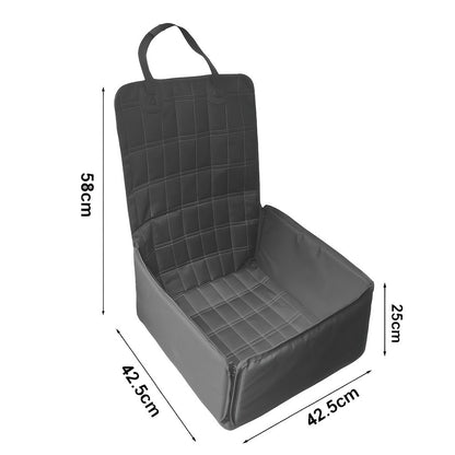 SOGA Black Car Pet Sitting Bag Breathable Safety Travel Portable Carrier Pouch Travel Essentials • LUZ-CarPetBag070