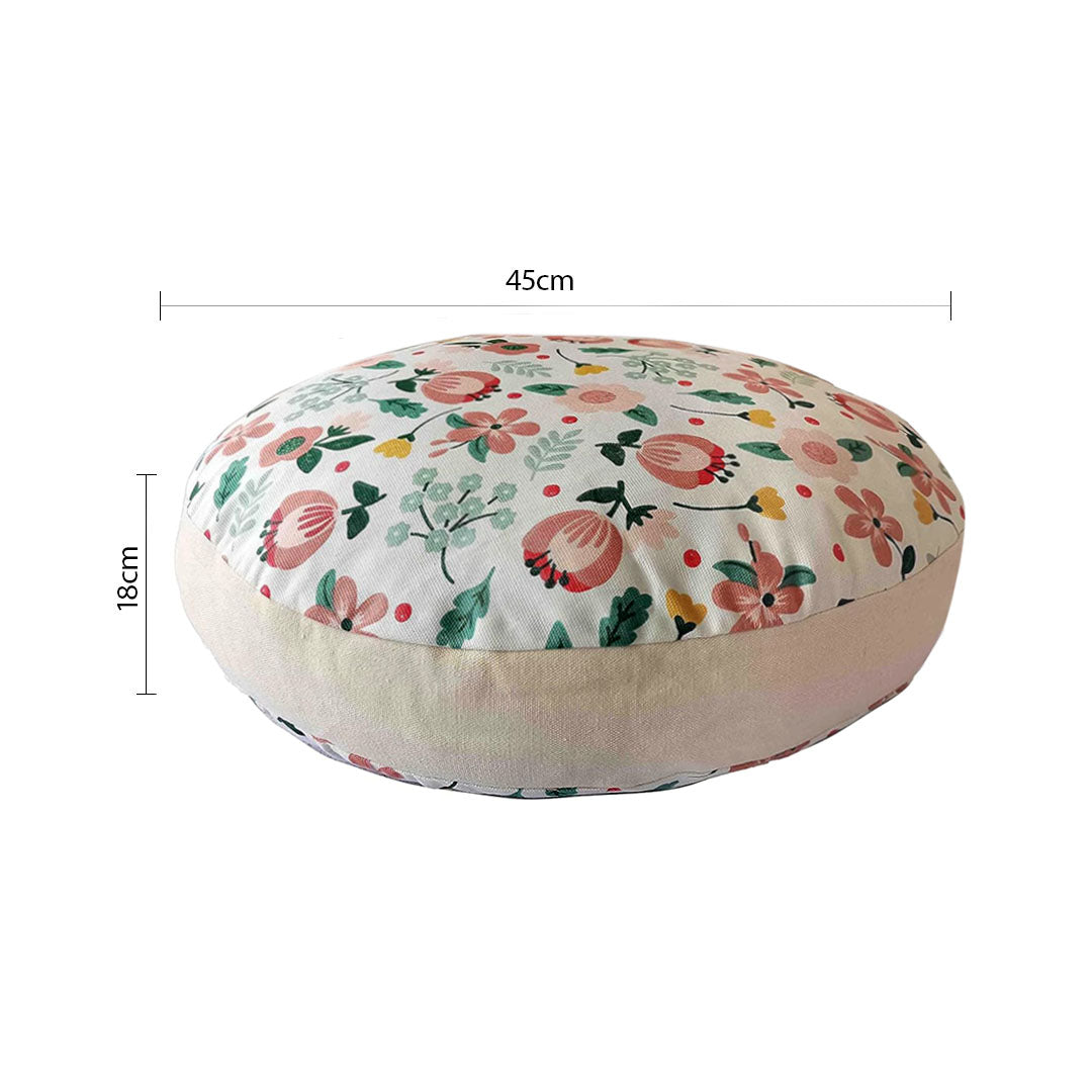 SOGA 45cm Polyester-Cotton Pillow with EPP Particle Insert for Enhanced Comfort Home Decor • LUZ-Pouffe629