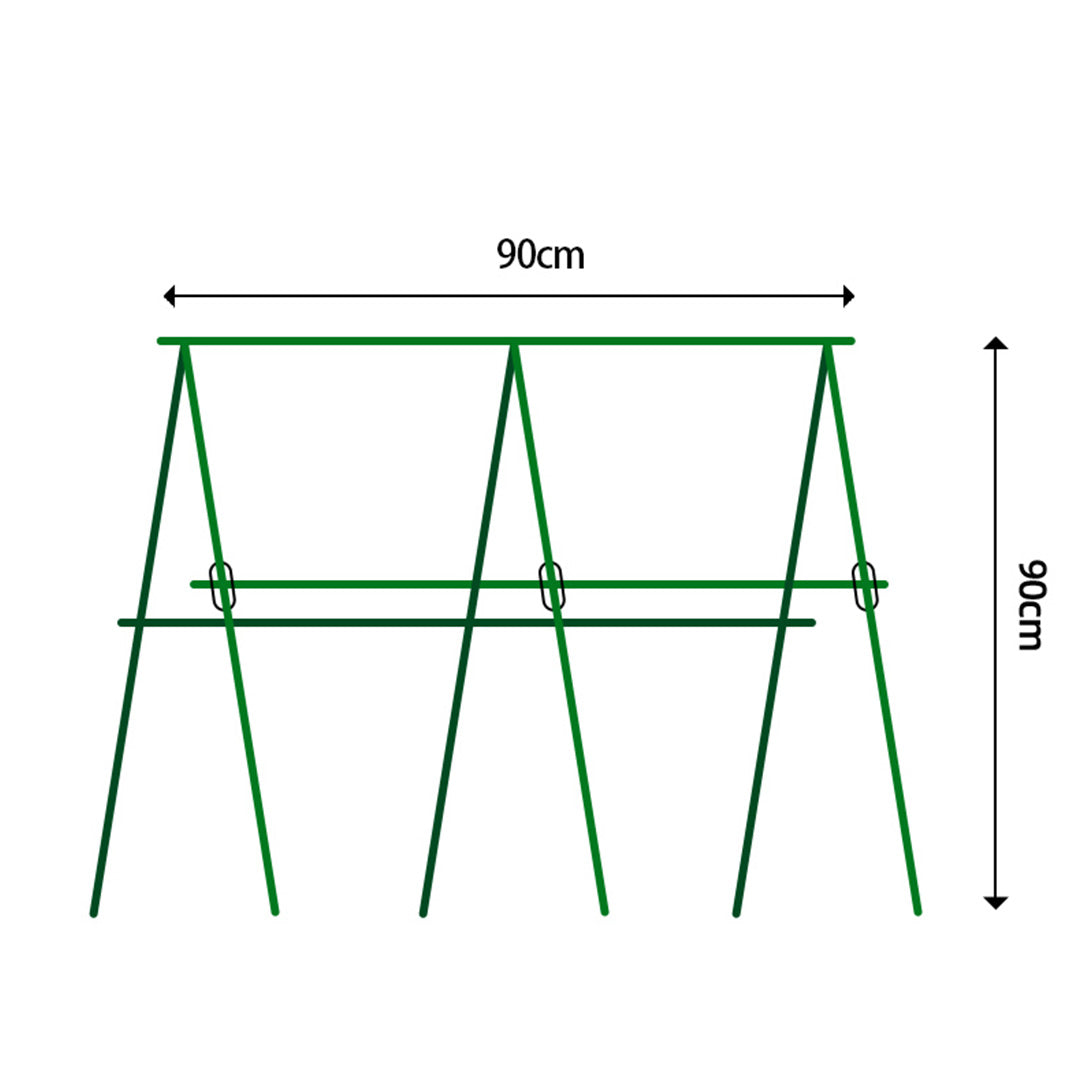 SOGA 90cm Plant Frame Tube Trellis Vegetable Flower Herbs Outdoor Vine Support Adjustable Garden Rack • LUZ-PlantTube1M
