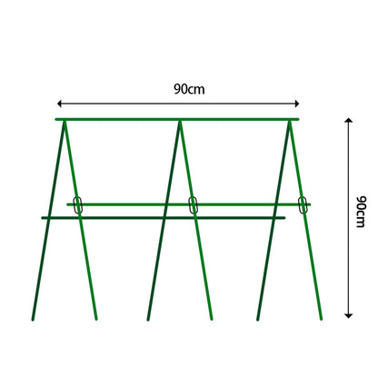 SOGA 90cm Plant Frame Tube Trellis Vegetable Flower Herbs Outdoor Vine Support Adjustable Garden Rack • LUZ-PlantTube1M