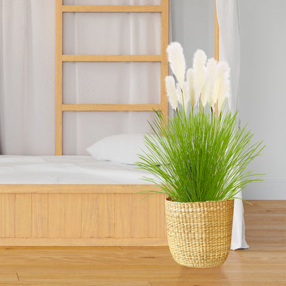SOGA 4X 137cm Potted Tall Silk Fake Pampas Grass, Artificial Plants Reed Greenery Flowers, Home Decor • LUZ-APlantFH60211X4