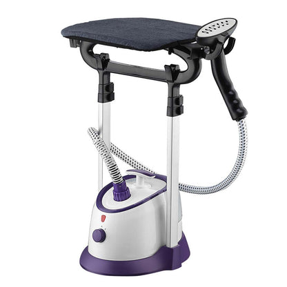 SOGA Garment Steamer Vertical Twin Pole Clothes 1700ml 1800w Professional Steaming Kit Purple • LUZ-GarmentSteamerTwinPolePurple