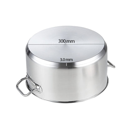 SOGA Stock Pot 14L Top Grade Thick Stainless Steel Stockpot 18/10 • LUZ-SOGAStockPot14L