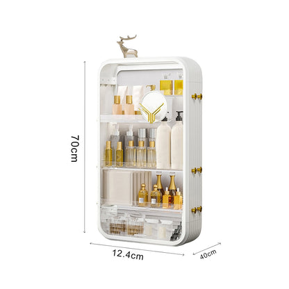 SOGA White Multi Tier Cosmetic Storage Rack Bathroom Vanity Tray Display Stand Organiser • LUZ-BathC129