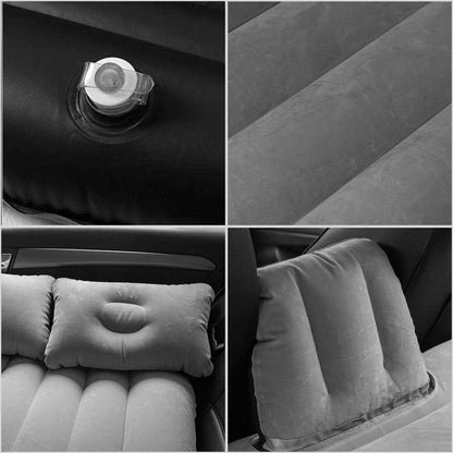 SOGA Portable Camping Car Set Inflatable Air Bed Mattress Storage Organizer Handheld Vacuum Black • LUZ-CarBundleBlack