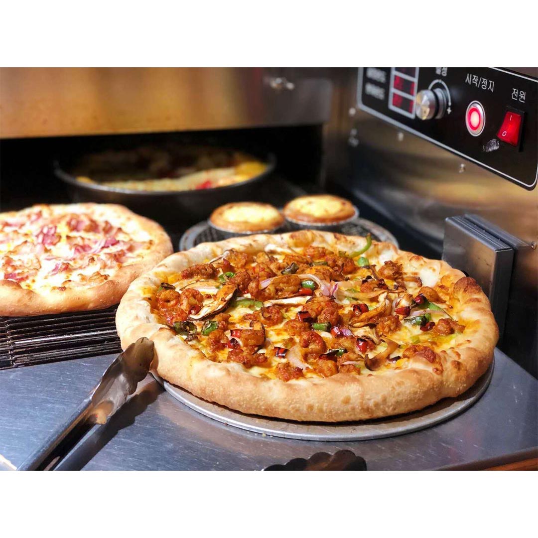 SOGA 6X 9-inch Round Seamless Aluminium Nonstick Commercial Grade Pizza Screen Baking Pan • LUZ-PizzaScreen11704X6
