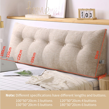 SOGA 4X 180cm Beige Triangular Wedge Bed Pillow Headboard Backrest Bedside Tatami Cushion Home Decor • LUZ-PillowFab180BeigeX4