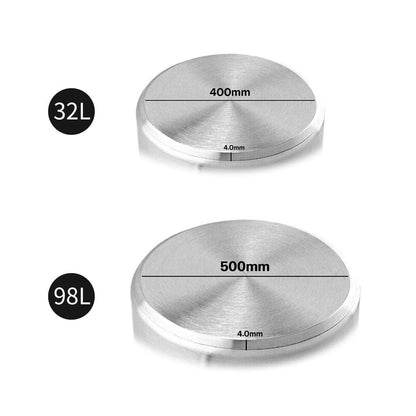 SOGA 32L Wide Stock Pot  and 98L Tall Top Grade Thick Stainless Steel Stockpot 18/10 • LUZ-StockPot32L-50CM