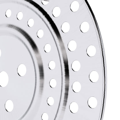 SOGA 2X 28cm Stainless Steel Steamer Insert Stock Pot Steaming Rack Stockpot Tray • LUZ-SS-Rack28CMX2
