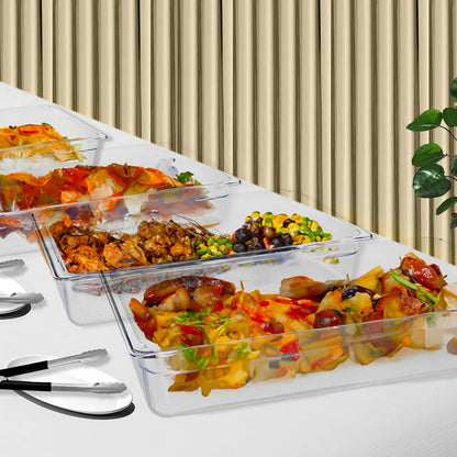 SOGA 200mm Clear Gastronorm GN Pan 1/1 Food Tray Storage Bundle of 6 • LUZ-VICPans1404X6