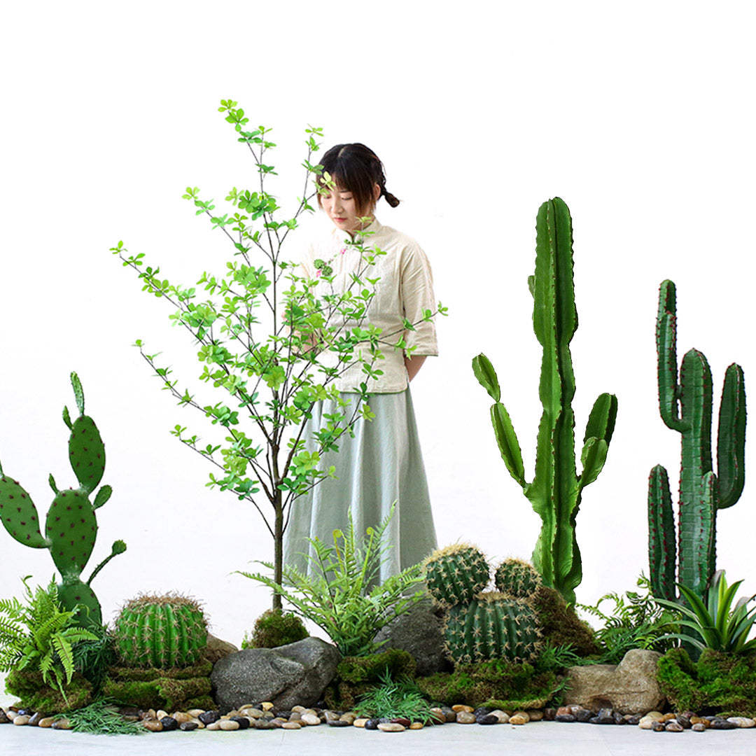 SOGA 4X 120cm Green Artificial Indoor Cactus Tree Fake Plant Simulation Decorative 6 Heads • LUZ-APlantFH1206X4