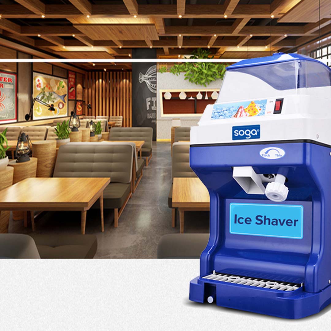 SOGA 2X Ice Shaver Commercial Electric Stainless Steel Ice Crusher Slicer Machine 180KG/h 88 • LUZ-CommercialElectricIceShaver188X2