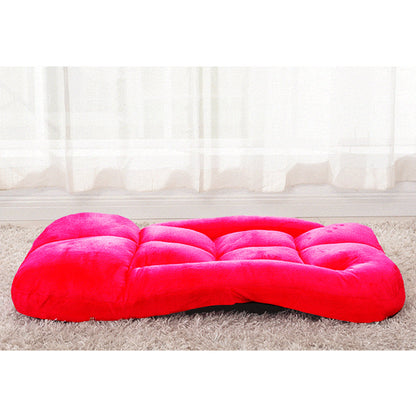 SOGA 4X Foldable Lounge Cushion Adjustable Floor Lazy Recliner Chair with Armrest Red • LUZ-LoungeKidRedX4