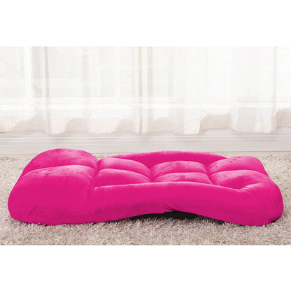 SOGA 4X Foldable Lounge Cushion Adjustable Floor Lazy Recliner Chair with Armrest Pink • LUZ-LoungeKidPinkX4