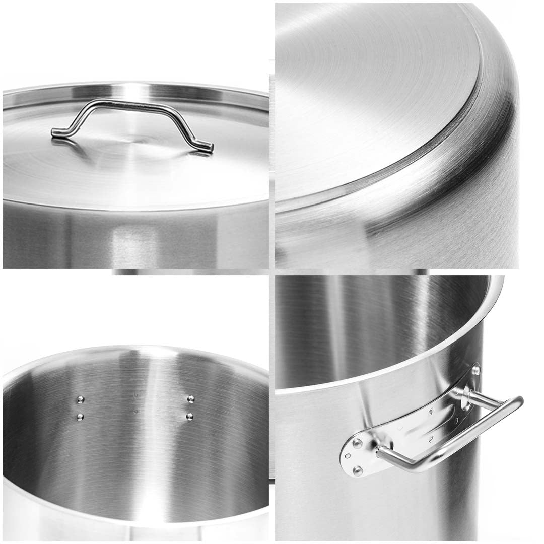 SOGA Electric Smart Induction Cooktop and 17L Stainless Steel Stockpot • LUZ-ECookt-StockPot17L